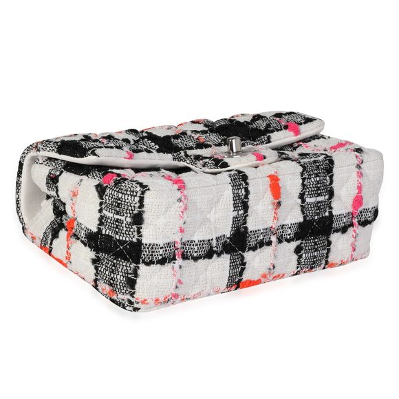 Chanel White & Black Tweed Mini Rectangular Classic Flap Bag - Picture 7 of 8